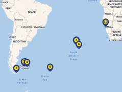 Mapa plavby